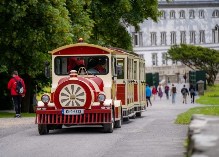 Hitch a ride on the Westport House Road Train, a hop on hop off train around the Estate